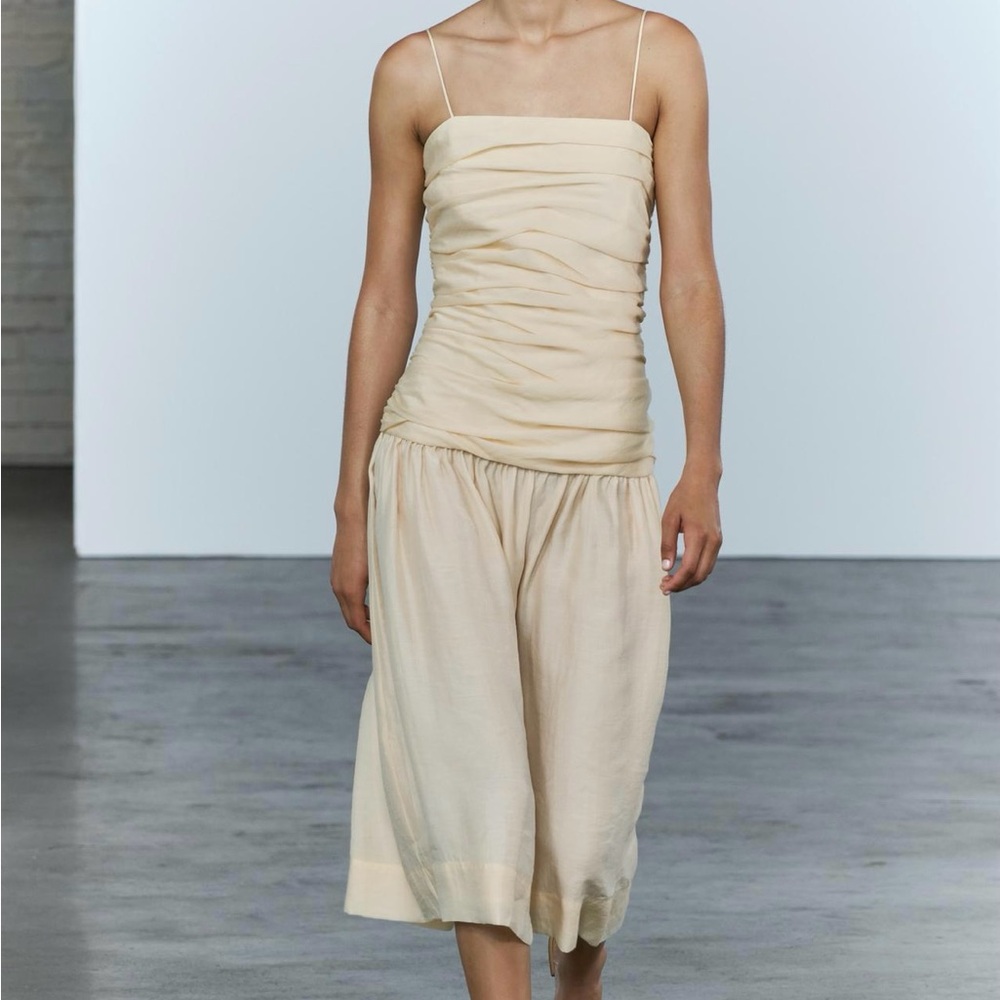 Zara Cream Midi Dress